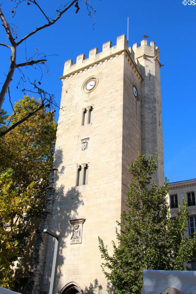 Tour Saint-Jean (16thC) in place Pie. Avignon, France.