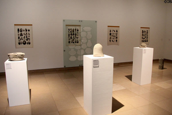 Contemporary art gallery of Nimes museum of modern art at Carrée d'Art. Nimes, France.