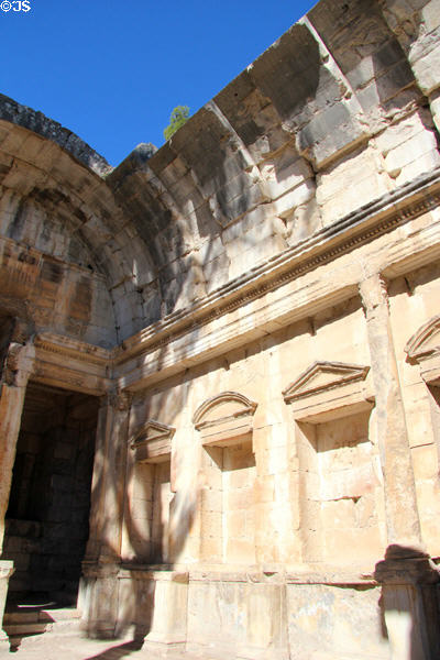 Interior remains of Temple of Diana. Nimes, France.