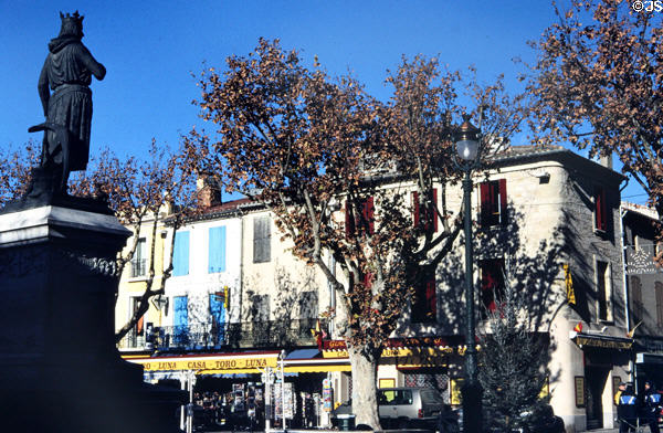 Place St Louis. Aigues-Mortes, France.