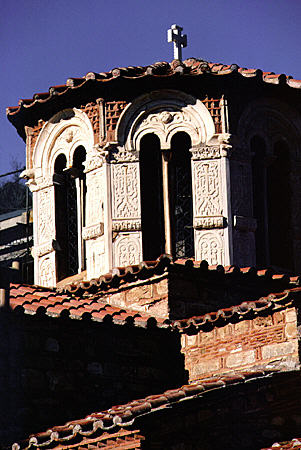 Dome of Theotokos, a small 13th century church used by Cistercians in Ossios Loukas. Greece.