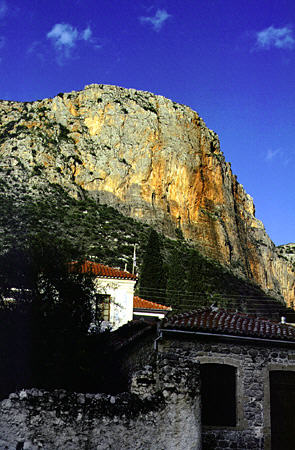 Leonidio, a town in a gorge on the Peloponnese. Greece.