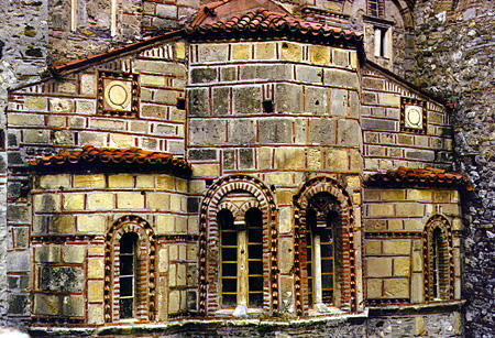 Mitropolis cathedral dating 1270 to 1291 in Mistra. Greece.