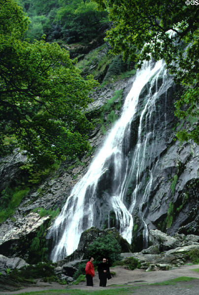 Powerscourt Falls near Powerscourt Gardens. Ireland.