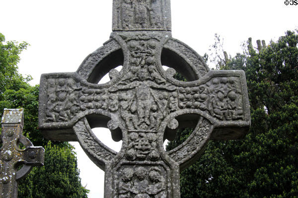 Crucifixion carving on Muiredach's high cross at Monasterboice. Ireland.