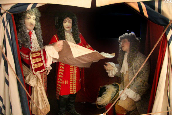 King William & Officers models at Battle of the Boyne museum. Ireland.
