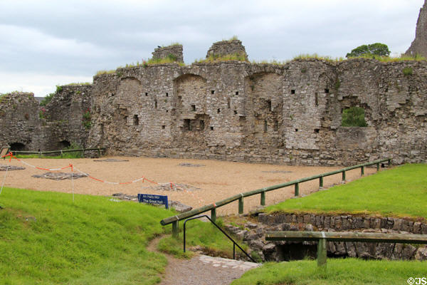 Curtain walls around Trim Castle. Trim, Ireland.