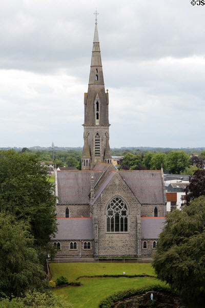 St Patrick's Church seen from Trim Castle. Trim, Ireland.