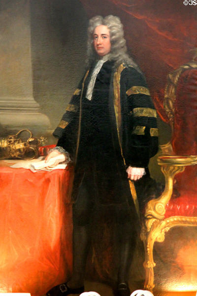 William Conolly portrait by Stephen Catterson Smith the Elder at Castletown House. Ireland.