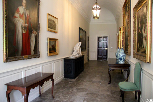 Gallery in corridor at Castletown House. Ireland.
