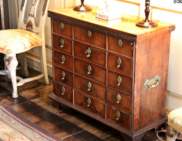 Chest of drawers in State Bedroom at Castletown House. Ireland.