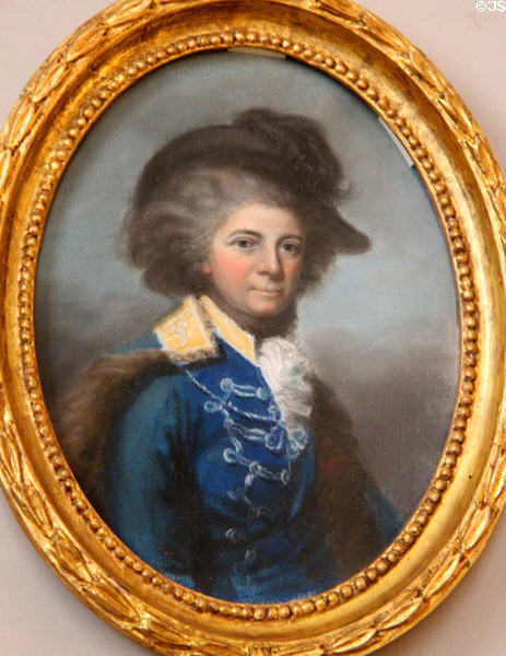 Pastel portrait (18thC) of Conolly family member by Hugh Douglas Hamilton at Castletown House. Ireland.