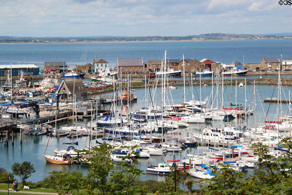 Pleasure craft at Howth harbor. Howth, Ireland.