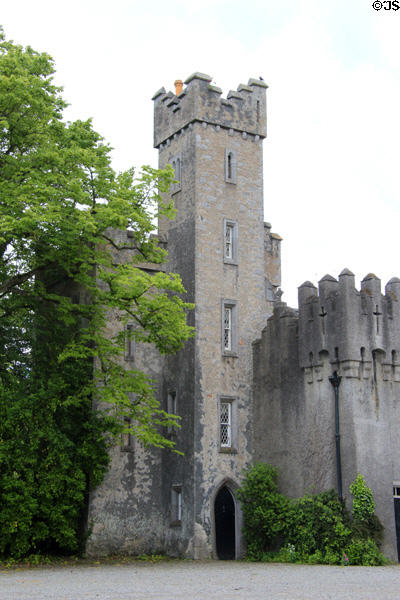 Square tower at Howth Castle. Howth, Ireland.