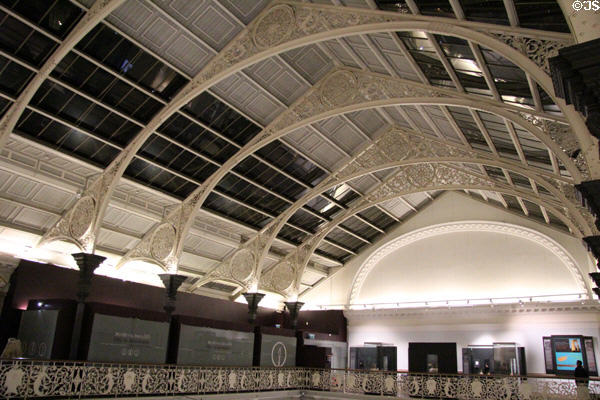 Vaulted ceiling space of National Museum of Ireland Archaeology. Dublin, Ireland.