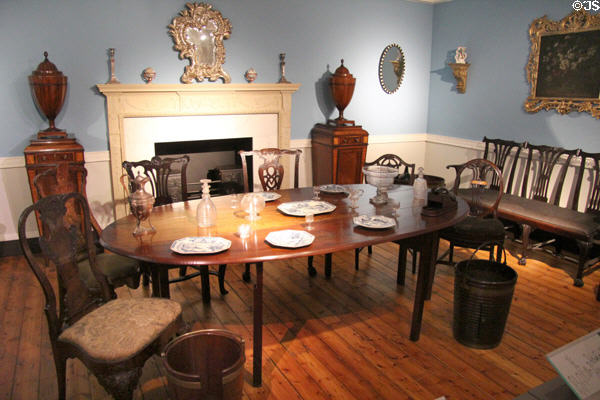 18th C furniture mostly Irish with some English at National Museum Decorative Arts & History. Dublin, Ireland.