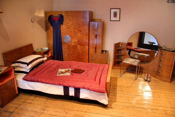 Bedroom furniture (1930-3) by Frederick MacManus at National Museum Decorative Arts & History. Dublin, Ireland.