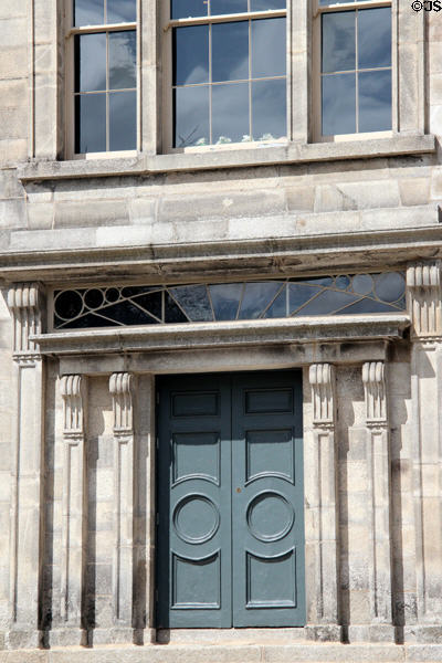 Entrance door for tours at Kilmainham Gaol. Dublin, Ireland.