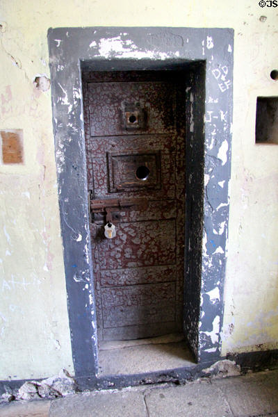 Cell door at Kilmainham Gaol. Dublin, Ireland.