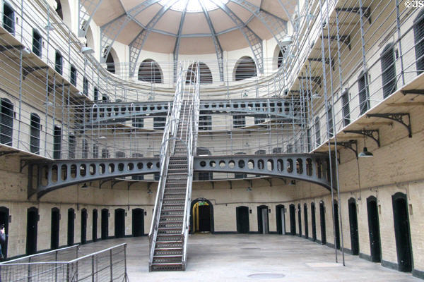Main hall at Kilmainham Gaol. Dublin, Ireland.