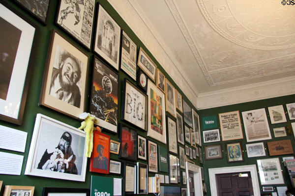 Graphic memorabilia at Little Museum of Dublin. Dublin, Ireland.