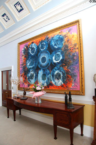 Abstract painting (2011) at Aras an Uachtarain. Dublin, Ireland.