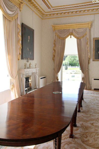 State dining room at Aras an Uachtarain. Dublin, Ireland.