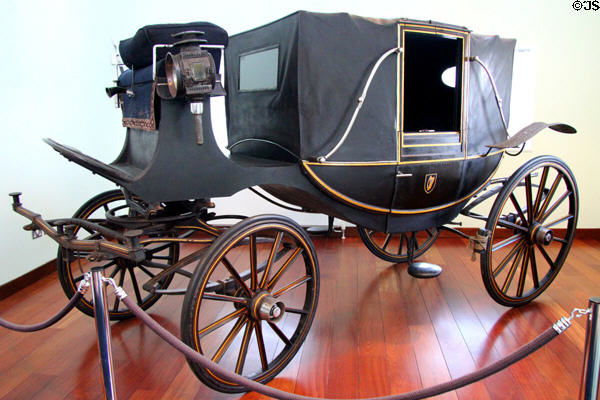 Presidential carriage at Aras an Uachtarain. Dublin, Ireland.