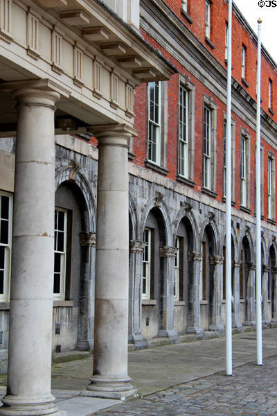 Exterior of State Apartments at Dublin Castle. Dublin, Ireland.