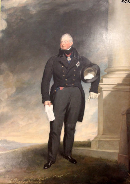 Portrait of King William IV at Dublin Castle. Dublin, Ireland.