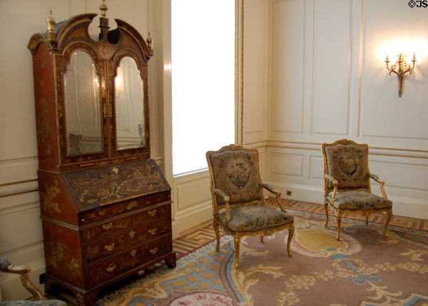 Furniture in Apollo Room at Dublin Castle. Dublin, Ireland.