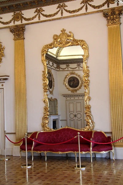 Décor of throne room (18thC) at Dublin Castle. Dublin, Ireland.