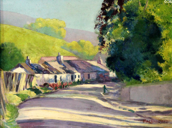 Untitled landscape by William Pearse at Pearse Museum. Dublin, Ireland.