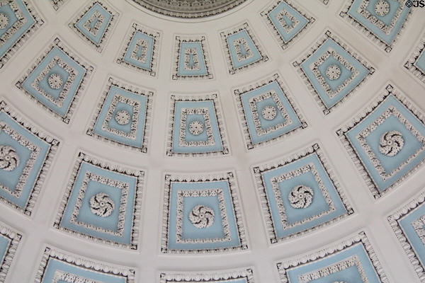 Rotunda dome details at Emo Court. Ireland.