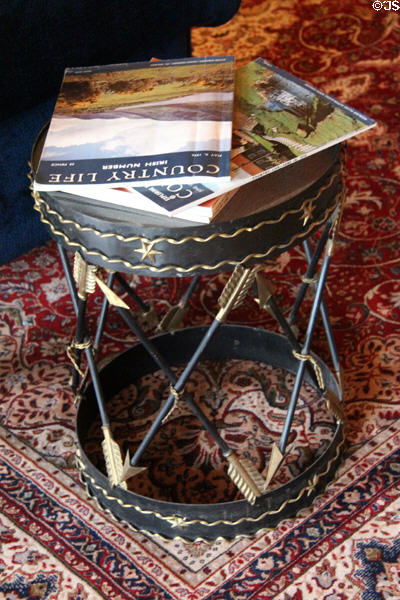 Stool supported by arrows at Emo Court. Ireland.