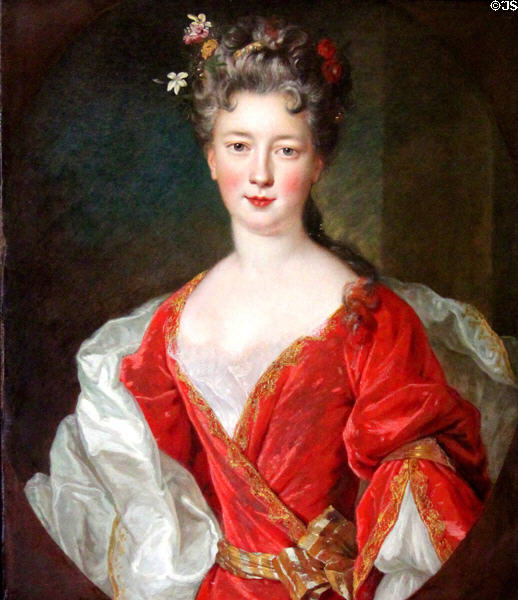 Portrait of a lady (1735) by Alexis-Simon Belle at Russborough House. Ireland.