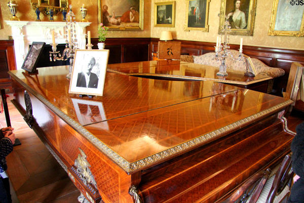 Two grand pianos in music room at Russborough House. Ireland.