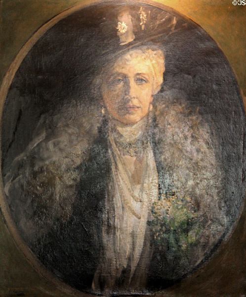 Mabell Countess of Airlie portrait by Sir John Lavery at Russborough House. Ireland.