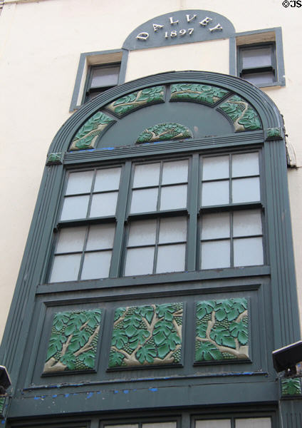 Arts & Crafts style Dalvey sign (1897) (23 Grafton St.). Dublin, Ireland.
