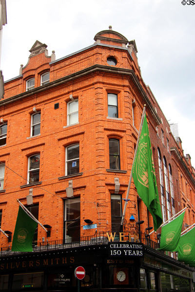 Victorian brickwork of Weir store (96-99 Grafton St.). Dublin, Ireland.