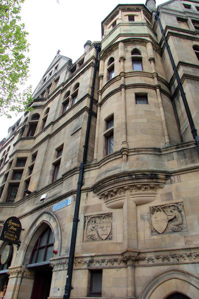 Chateau-style of Fox House on College Green (119 Grafton St.). Dublin, Ireland.
