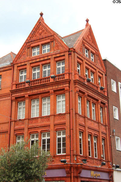 Victorian brickwork of Monsoon store (64 Grafton St.). Dublin, Ireland.