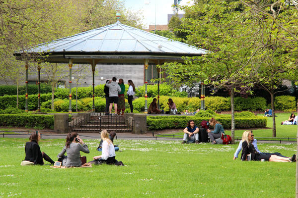 Bandstand at St Stephen's Green. Dublin, Ireland.