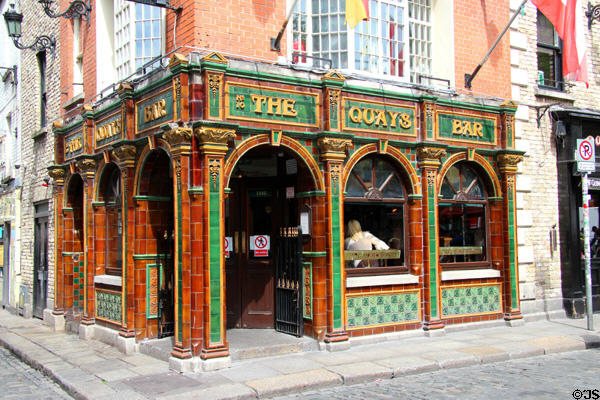 The Quays Bar at Temple Bar. Dublin, Ireland.