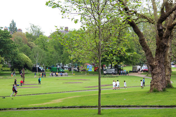 Recreation at Merrion Square. Dublin, Ireland.