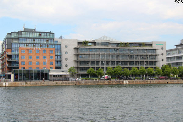 Spencer hotel on north dock of River Liffey. Dublin, Ireland.