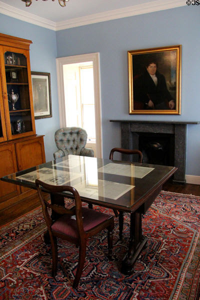 Library at Derrynane House. Ireland.