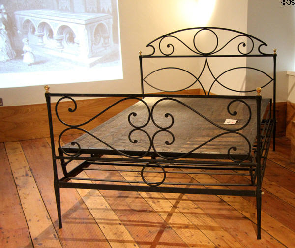 Death bed of Daniel O'Connell who died in Genoa on May 15, 1847. Ireland.