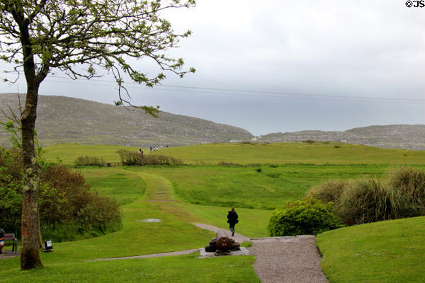 Pathway through property around Derrynane House. Ireland.