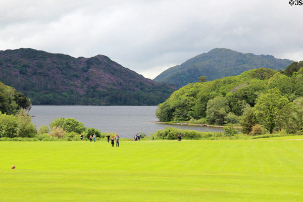 Muckross Lake & grounds of Muckross House in Killarney National Park. Killarney, Ireland.